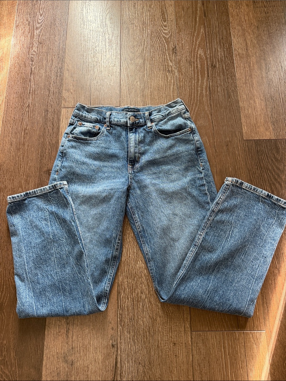 Aeropostale Medium Blue High-Rise Baggy Women's Jeans Size 6